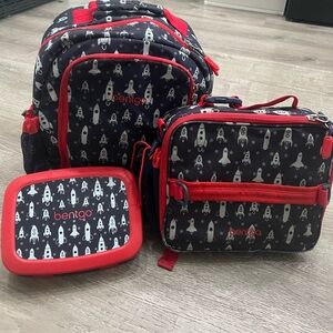Bentgo backpack and lunch pail and box